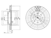 Disc frana ALFA ROMEO 155 167 DELPHI BG2830