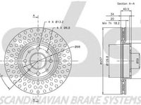 Disc frana ALFA ROMEO 155 167 SBS 1815209921