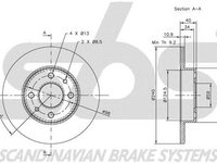 Disc frana ALFA ROMEO 155 167 SBS 1815209922