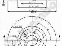 Disc frana ALFA ROMEO 156 932 BREMBO 08.7354.11