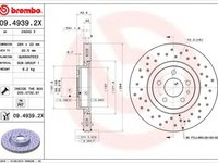 Disc frana ALFA ROMEO 156 Sportwagon (932) (2000 - 2006) BREMBO 09.4939.2X piesa NOUA