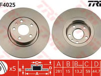 Disc frana ALFA ROMEO 156 Sportwagon (932) - Cod intern: W20009337 - LIVRARE DIN STOC in 24 ore!!!