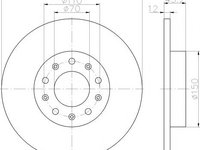 Disc frana ALFA ROMEO 159 limuzina (939), ALFA ROMEO BRERA, ALFA ROMEO 159 Sportwagon (939) - MINTEX MDC2159