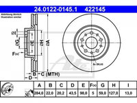 Disc frana Alfa Romeo 164 (1987-1998) [164] #2 09493920