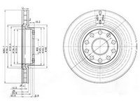 Disc frana ALFA ROMEO 166 936 DELPHI BG3078