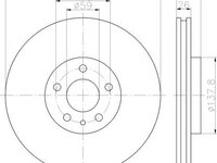 Disc frana ALFA ROMEO 168 (164), LANCIA LYBRA (839AX) - MINTEX MDC2563