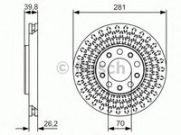 Disc frana ALFA ROMEO GIULIETTA (940) (2010 - 2016) BOSCH 0 986 479 C42 piesa NOUA