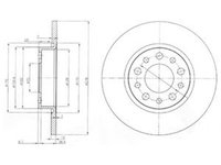 Disc frana ALFA ROMEO GIULIETTA 940 DELPHI BG3994