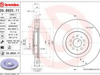 Disc frana ALFA ROMEO GT (937) (2003 - 2010) BREMBO 09.8933.11 piesa NOUA