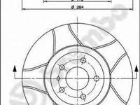 Disc frana ALFA ROMEO GTV (916C_), ALFA ROMEO SPIDER (916S_), ALFA ROMEO 156 (932) - BREMBO 09.4939.76