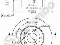 Disc frana ALFA ROMEO GTV (916C_), ALFA ROMEO SPIDER (916S_) - BREMBO 08.5085.20