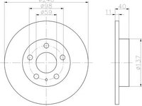 Disc frana ALFA ROMEO GTV (916C_), ALFA ROMEO SPIDER (916S_) - MINTEX MDC1022