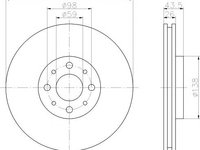 Disc frana ALFA ROMEO MITO (955) (2008 - 2016) TEXTAR 92107703 piesa NOUA