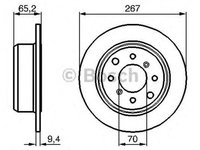 Disc frana ALFA ROMEO SPIDER 115 BOSCH 0986478646