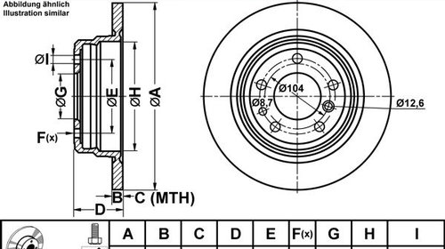 Disc frana ATE 24.0110-0117.1