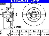 Disc frana ATE 24.0110-0203.1