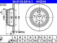 Disc frana ATE 24.0110-0214.1