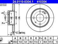 Disc frana ATE 24.0110-0304.1