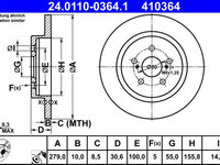 Disc frana ATE 24.0110-0364.1