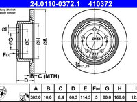 Disc frana ATE 24.0110-0372.1