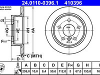 Disc frana ATE 24.0110-0396.1