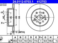 Disc frana ATE 24.0112-0703.1