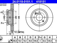 Disc frana ATE 24.0118-0151.1