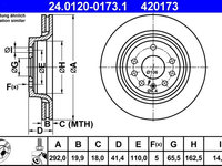 Disc frana ATE 24.0120-0173.1