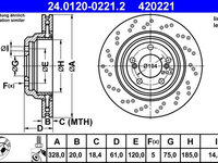 Disc frana ATE 24.0120-0221.2