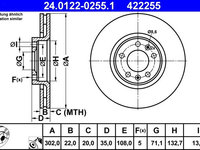 Disc frana ATE 24.0122-0255.1