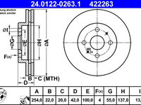 Disc frana ATE 24.0122-0263.1