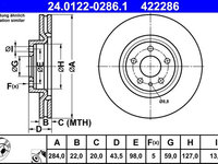 Disc frana ATE 24.0122-0286.1