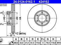 Disc frana ATE 24.0124-0162.1