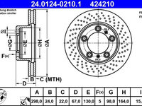 Disc frana ATE 24.0124-0210.1