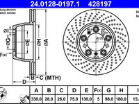 Disc frana ATE 24.0128-0197.1