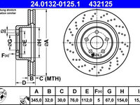 Disc frana ATE 24.0132-0125.1