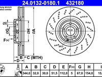 Disc frana ATE 24.0132-0180.1