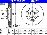 Disc frana ATE 24.0328-0162.1