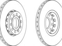 Disc frana AUDI 100 limuzina (4A, C4), AUDI 100 Avant (4A, C4), AUDI A4 limuzina (8D2, B5) - FERODO DDF1706