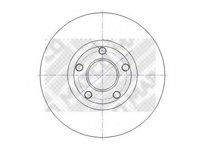 Disc frana AUDI 100 limuzina (4A, C4), AUDI 100 Avant (4A, C4), AUDI A4 limuzina (8D2, B5) - MAPCO 15704