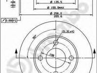 Disc frana AUDI 500 (43, C2), AUDI 500 (44, 44Q, C3), AUDI 100 Avant (43, C2) - BREMBO 08.2794.14