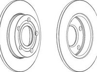 Disc frana AUDI 80 Avant (8C, B4) (1991 - 1996) FERODO DDF543