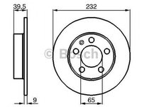 Disc frana AUDI A1 8X1 8XK 8XF BOSCH 0986478868