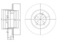 Disc frana AUDI A2 (8Z0) (2000 - 2005) DELPHI BG3208C