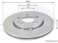 Disc frana AUDI A2 8Z0 COMLINE ADC1407V