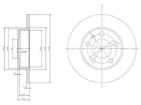 Disc frana AUDI A2 8Z0 DELPHI BG3034