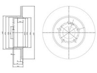 Disc frana AUDI A2 8Z0 DELPHI BG3208C