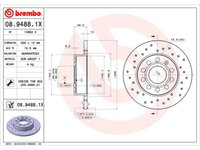 Disc frana Audi A3, 05.2003-08.2012, Skoda Octavia, 2004-2013, Superb, Vw Caddy 3, Golf Plus, Golf V/Vi, Jetta, Scirocco, Touran, BREMBO