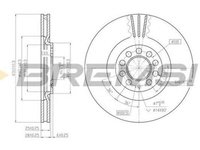 Disc frana AUDI A3 8L1 BREMSI DBB118V