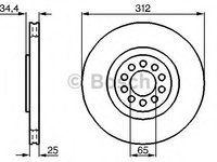 Disc frana AUDI A3 (8L1), SKODA OCTAVIA (1U2), VW GOLF Mk IV (1J1) - BOSCH 0 986 478 467